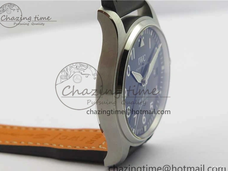 MIROTIME 0419 MARK XVIII Le Petit Prince IW327004 SS FKF 1:1 Best Edition Blue Dial On Brown Leather Strap Trendsetting 7117